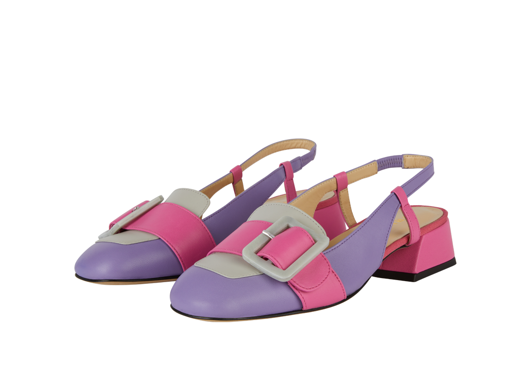 Slingback with buckle