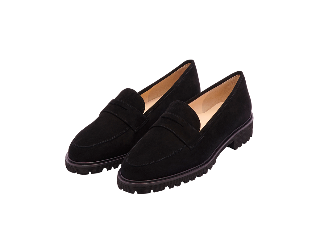 Sporty, extralight loafer in black