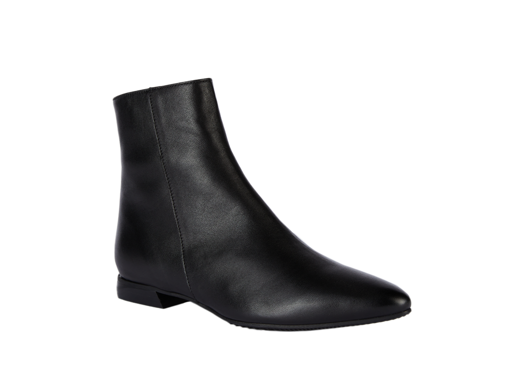 Bottines en cuir noir