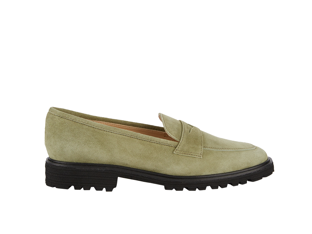 Sportlicher Loafer in Gr nton Brunate Online Boutique